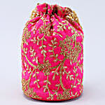 Gold Embroidered Potli Bag
