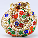 Thread Embroidery Potli Bag