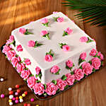 Designer Rosy Chocolate Cake- 1 Kg Eggless