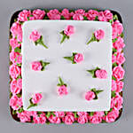 Designer Rosy Chocolate Cake- 1 Kg