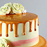 Dripping 2 Tier Butterscotch Cake- 1.5 Kg