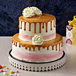 Dripping 2 Tier Butterscotch Cake- 3 Kg