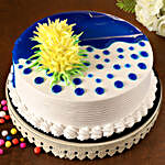 Rich N Creamy Designer Vanilla Cake- Half Kg