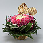 Enticing Mixed Roses & Anthuriums Basket