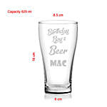 Personalised Birthday Boy Beer Glass