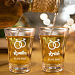 Personalised Couple Shot Glasses- Set Of 2