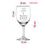 Personalised Couple Special Wine Glass Set of 2