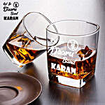 Personalised Kal Se Daaru Band Whiskey Glass Set of 2