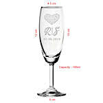 Personalised Love Champagne Glass Set
