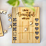 Personalised Engraved Wooden Tic Tac Toe