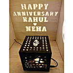 Personalised Happy Anniversary Shadow Box