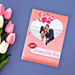 Personalised Quirky Romantic Kiss Day Greeting Card