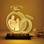 Personalised Ring Couple LED Lamp