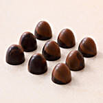 Caramel Chocolate Pralines Heart-Shaped Box