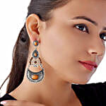 Black & Brown Lunar Shaped Earrings