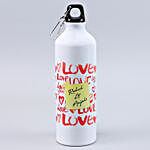 Personalised Love & Hearts Bottle