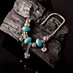 Funky Heart Silver Charm Bracelet