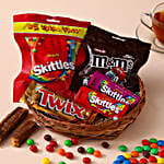 Imported Chocolates Cane Basket