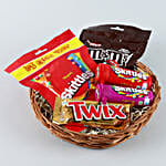 Imported Chocolates Cane Basket