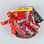 Imported Chocolates Cane Basket