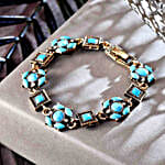 Quirky Blue Stone Bracelet