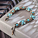 Quirky Blue Stone Bracelet