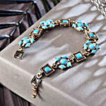 Quirky Blue Stone Bracelet
