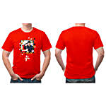 Personalised I Love U Red T-Shirt- Medium