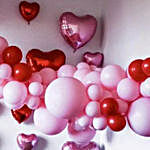 Love Themed Pastel Balloon Decoration