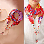 Designer Scarf Attached Pendant
