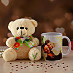 Personalised Valentine Mug & Teddy Combo