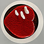 Valentine's Heart Red Velvet Cake- Eggless 1 Kg