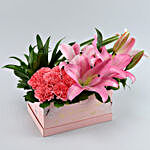 Delightful Mixed Flowers Pink Box