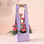 Lovely Pink Carnations Gift Arrangement