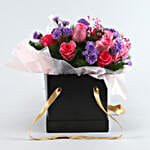 Mesmerising Mixed Roses Black Box