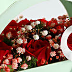 Ravishing Red Roses Moon Basket