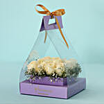 Serene White Roses Gift Arrangement