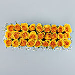 Vibrant Yellow Roses Gift Box