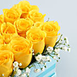 Vibrant Yellow Roses Gift Box
