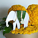 Lush Marigold & Elephant Arrangement