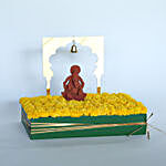 Yellow Marigold & Ganeshji Arrangement