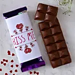 Kiss Me Dairy Milk Silk Chocolate Bar