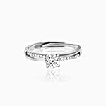 Giva Silver Zircon Layered Ring