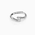 Giva Silver Sparkling Solitaire Ring