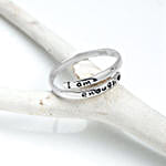 Giva Silver Layered Affirmation Ring