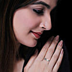 Giva Silver Layered Affirmation Ring