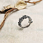 Giva Oxidised Blooming Flower Ring