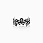 Giva Oxidised Blooming Flower Ring