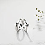 Giva Anushka Sharma Silver Minimal Couple Rings