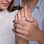 Giva Anushka Sharma Silver Minimal Couple Rings
